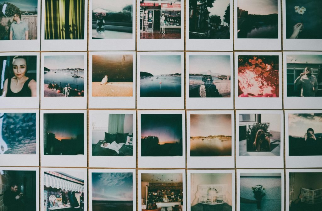 Aesthetic collage of vintage-style photographs with multiple themes and subjects.